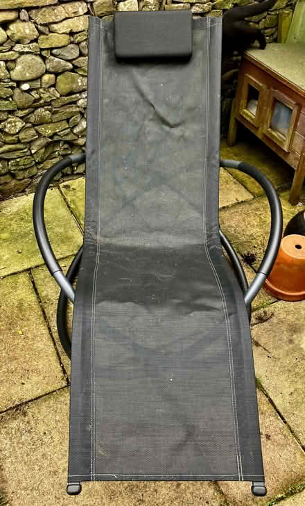 Photo of free Rocking Sun Lounger, Black (Torthorwald DG1) #4