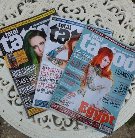 Photo of free 3 old copies of Total Tattoo Magazine (Box GL6) #1