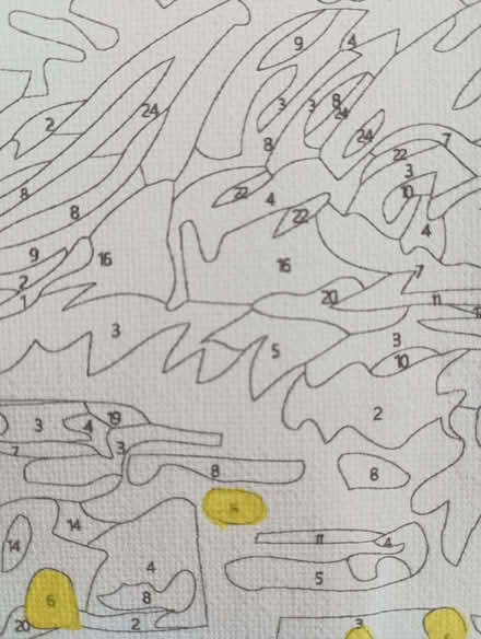 Photo of free Partly done - painting by numbers - Starry Night (Van Gogh) (Ashburton CR0) #1