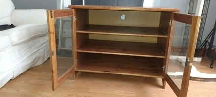 Photo of free Wood glass door cabinet (Leeds LS8 5QD) #2