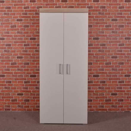 Photo of free White & Sonoma Oak 2 Door Wardrobe (Monkwick CO2) #1