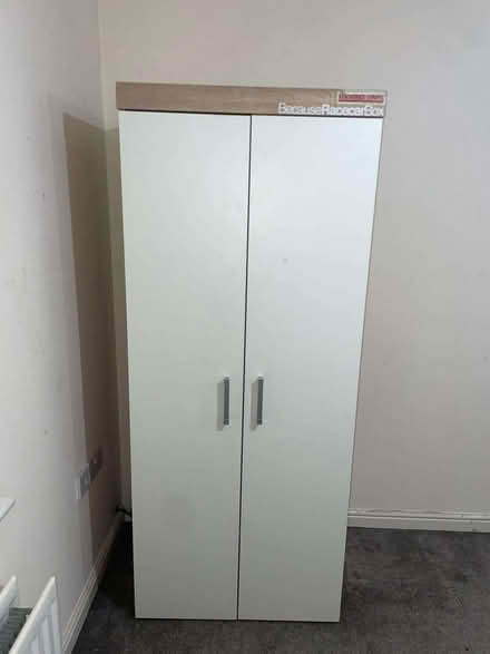 Photo of free White & Sonoma Oak 2 Door Wardrobe (Monkwick CO2) #2