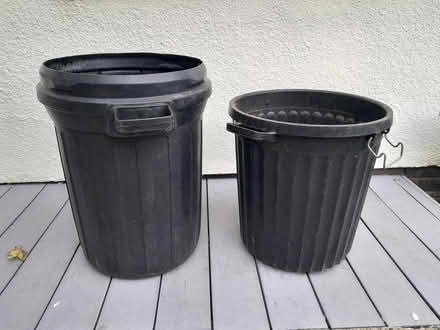 Photo of free 2 full sized dustbins (Beer EX12) #1