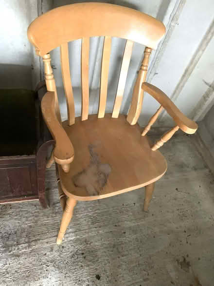 Photo of free Wooden captain's chair (Galgate LA2) #1