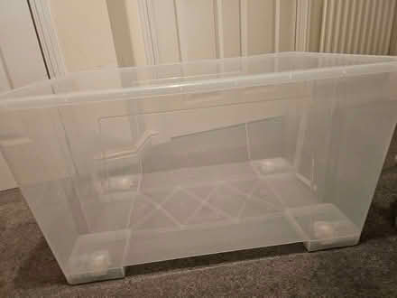 Photo of free 2x Large Plastic Storage Box With Lid (Monkwick CO2) #2