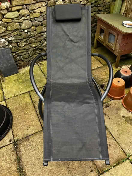 Photo of free Rocking Sun Lounger, Black (Torthorwald DG1) #1