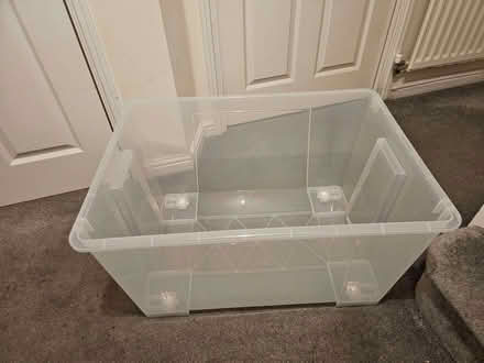 Photo of free 2x Large Plastic Storage Box With Lid (Monkwick CO2) #3