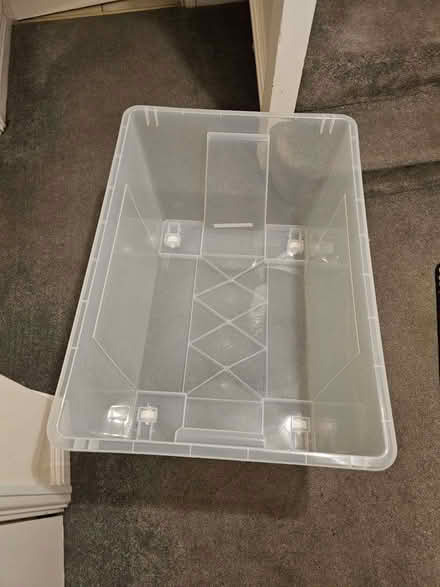 Photo of free 2x Large Plastic Storage Box With Lid (Monkwick CO2) #4