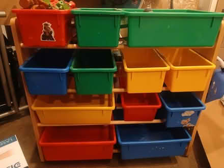 Photo of free Toy Shelf with Bins (Plainfield, IL) #1