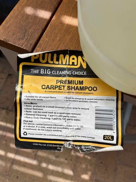 Photo of free Pullman Premium Carpet Shampoo (Enfield, 5085) #2
