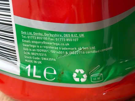 Photo of free Swarfega hand cleanser (Balerno EH14) #4