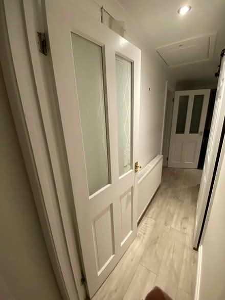 Photo of free Two white doors – one with glass panelling (Church Hill North B98) #1