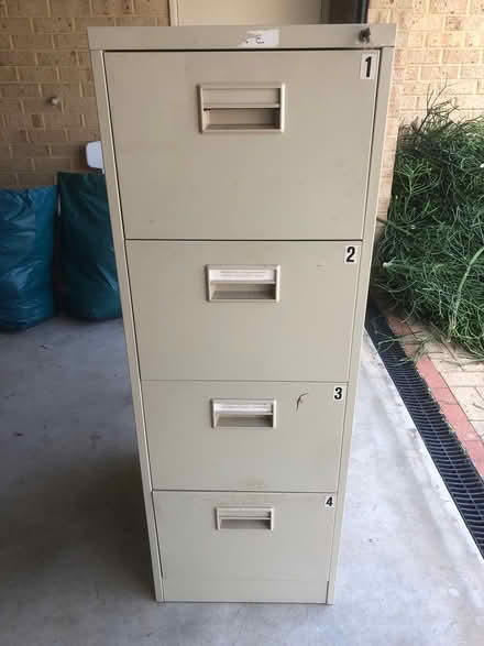 Photo of free Office desk & filing cabinet (Hillarys) #2