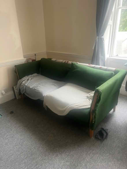 Photo of free Green two seater sofa (Sion Hill) #2