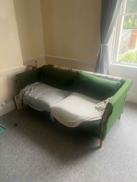 Photo of free Green two seater sofa (Sion Hill) #1
