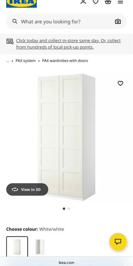 Photo of free Wardrobe with 2 doors+shelves (Raynes Park SW20) #1