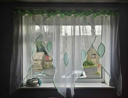 Photo of free Net curtain white green (Bradford BD5) #1