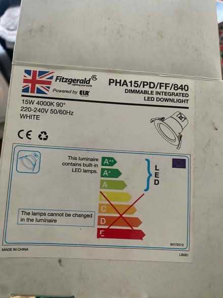 Photo of free Hand vacuum, LED lights (8 units) and G9 lights (2 units) (Lambeg BT27) #4