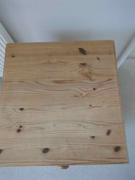 Photo of free Waxed Pine 3 drawer Bedside Table (Albourne BN6) #2