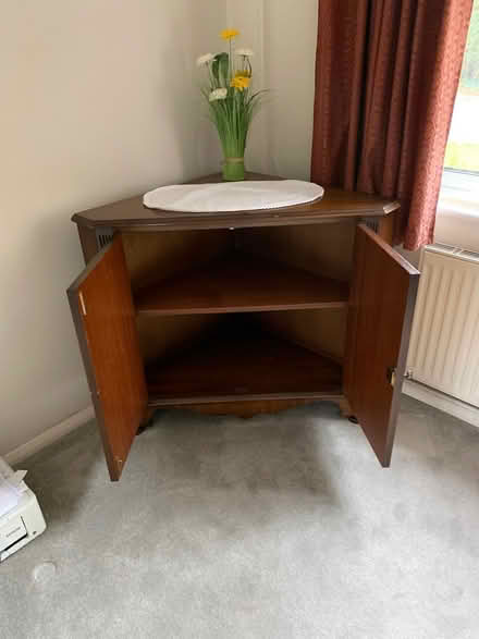 Photo of free Vintage walnut corner cabinet (Heybridge- CM9) #1