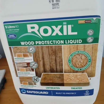 Photo of free 5 litres Roxil wood protection liquid (Bradford on Avon BA15) #1