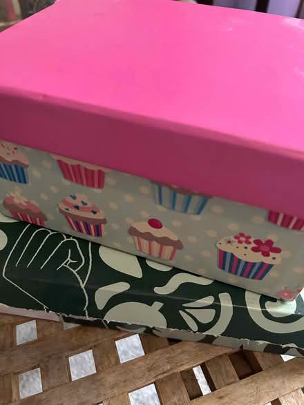 Photo of free Two small decorative boxes for storage, photos etc. (Monks Hill CR2) #3