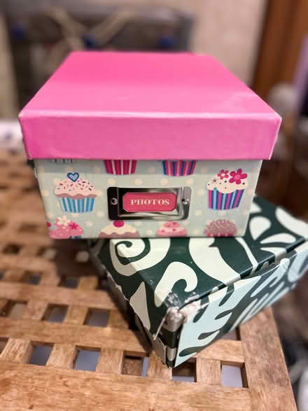 Photo of free Two small decorative boxes for storage, photos etc. (Monks Hill CR2) #1