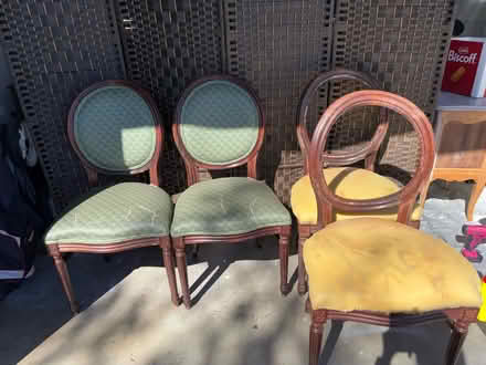 Photo of free Four French chairs (Willow Glen) #1