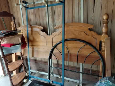 Photo of free Headboards: King & Twin Metal (Meridian & Curtner Ave) #1