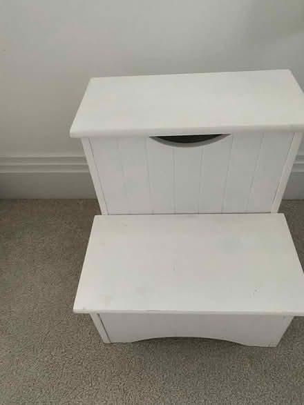 Photo of free childs wooden step and mini storage (Esher KT10) #1