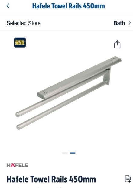 Photo of free Extending towel rail (Bathwick) #2