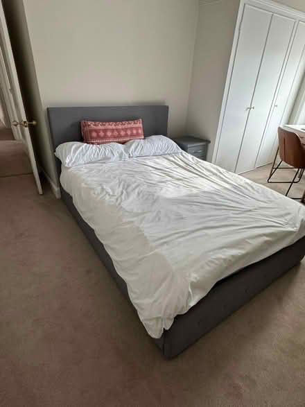 Photo of free Double ottoman bed frame and mattress (South Kensington W8) #2