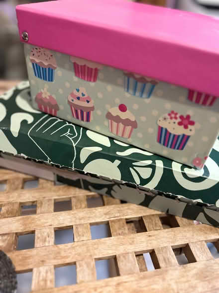 Photo of free Two small decorative boxes for storage, photos etc. (Monks Hill CR2) #2
