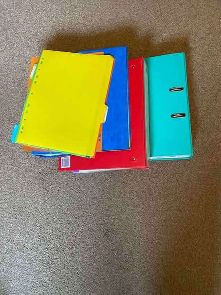 Photo of free 3 x Arch lever folders and dividers (Slough central SL1) #1