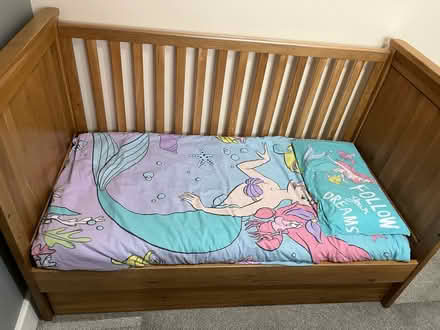 Photo of free Oak furniture land cot bed (Welwyn Garden City) #1