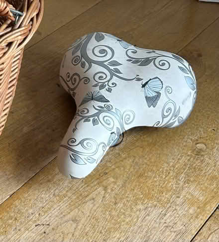 Photo of free New but slightly discoloured gel saddle (Christleton CH3) #1