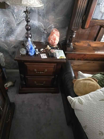 Photo of free King Bd Frame, nightstand & armoire (Moraine/Miami Township Area) #2
