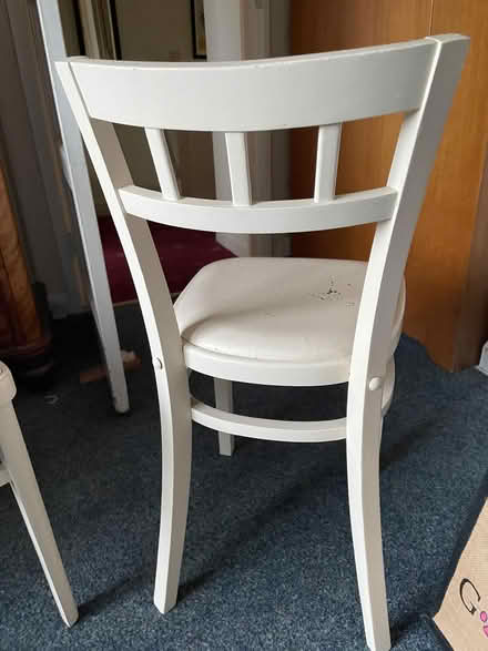 Photo of free Two white chairs (Litherland) #2