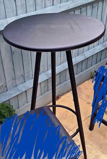 Photo of free Black round bar table (Abingdon OX14) #1