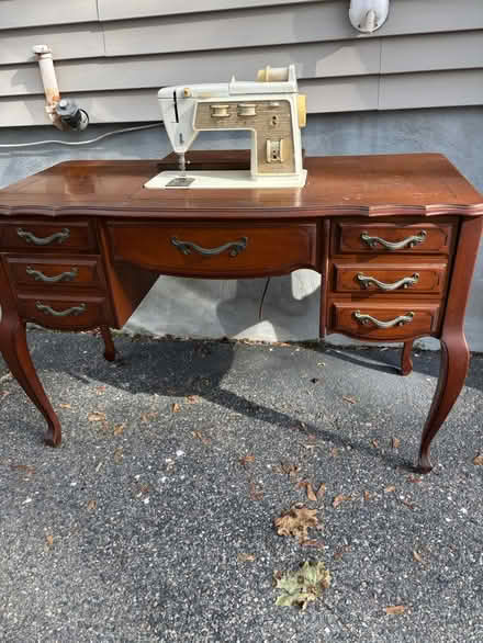 Photo of free Sewing machine with Cabinet piece (Off Lexington st. Woburn ma) #2