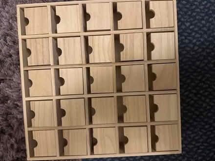 Photo of free Wooden shelf unit - advent calendar? (Ashford TW15) #1