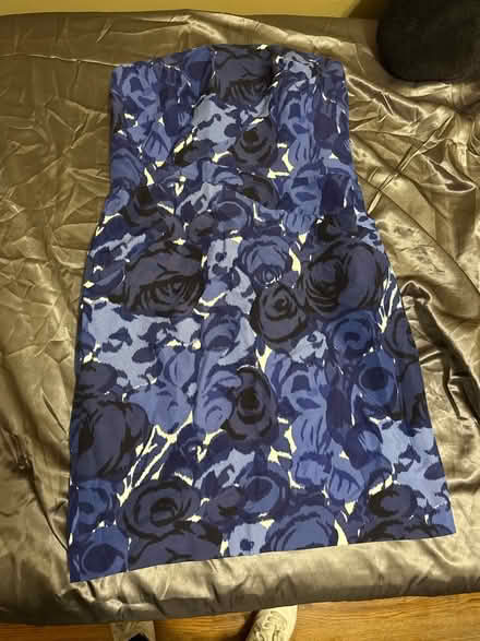 Photo of free Strapless Blue Flower Print Dress (Clason Point Bronx NY) #1