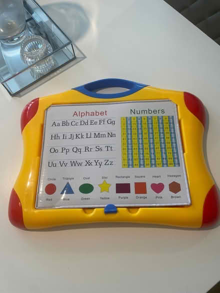 Photo of free Alphabet and Numbers Learning Easel. (Wormley EN10) #1