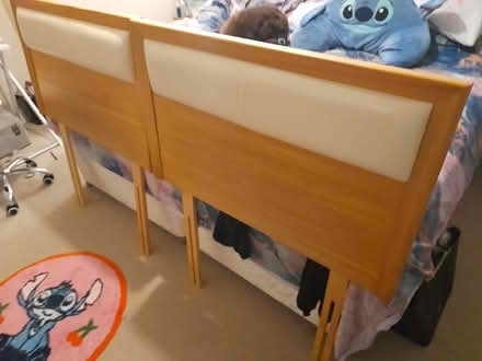 Photo of free Two single wooden headboards (My Lord's Rock TN40) #2