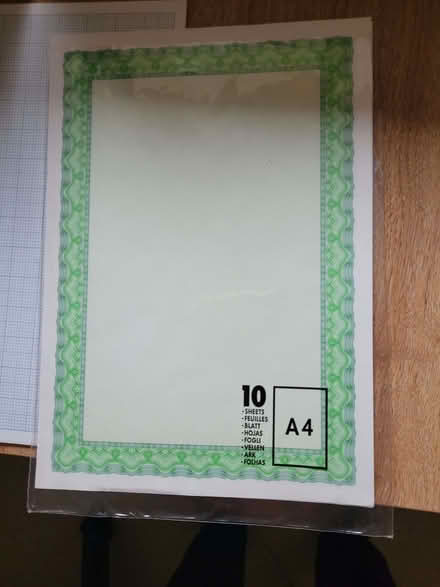 Photo of free A4 Stationery, Laser Labels, Graph, Share Certs, Marbled (Grange-over-Sands LA11) #2