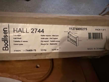 Photo of free Hall shelf with hanging pegs (Ashford TW15) #1