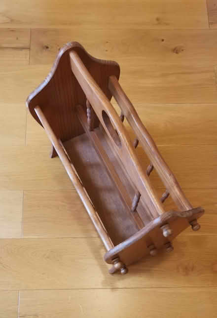Photo of free Wooden newspaper and magazine rack (CT10) #1