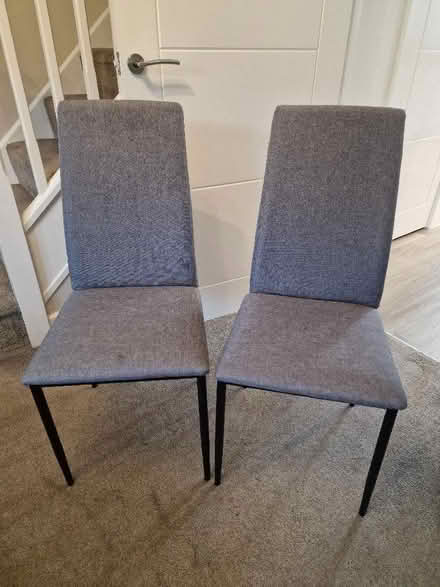 Photo of free 2x fabric dining chairs (Ironbridge TF8) #1
