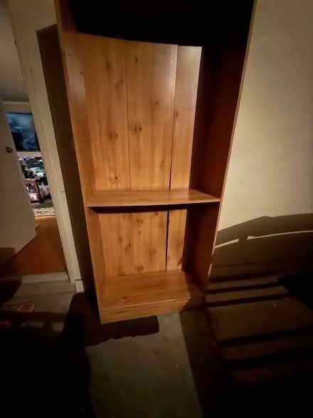 Photo of free Tall wooden shelves x2 (Truganina) #2