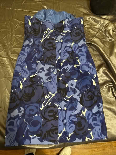 Photo of free Strapless Blue Flower Print Dress (Clason Point Bronx NY) #2